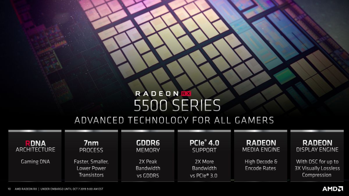 AMD libera más información de las Radeon RX 5500