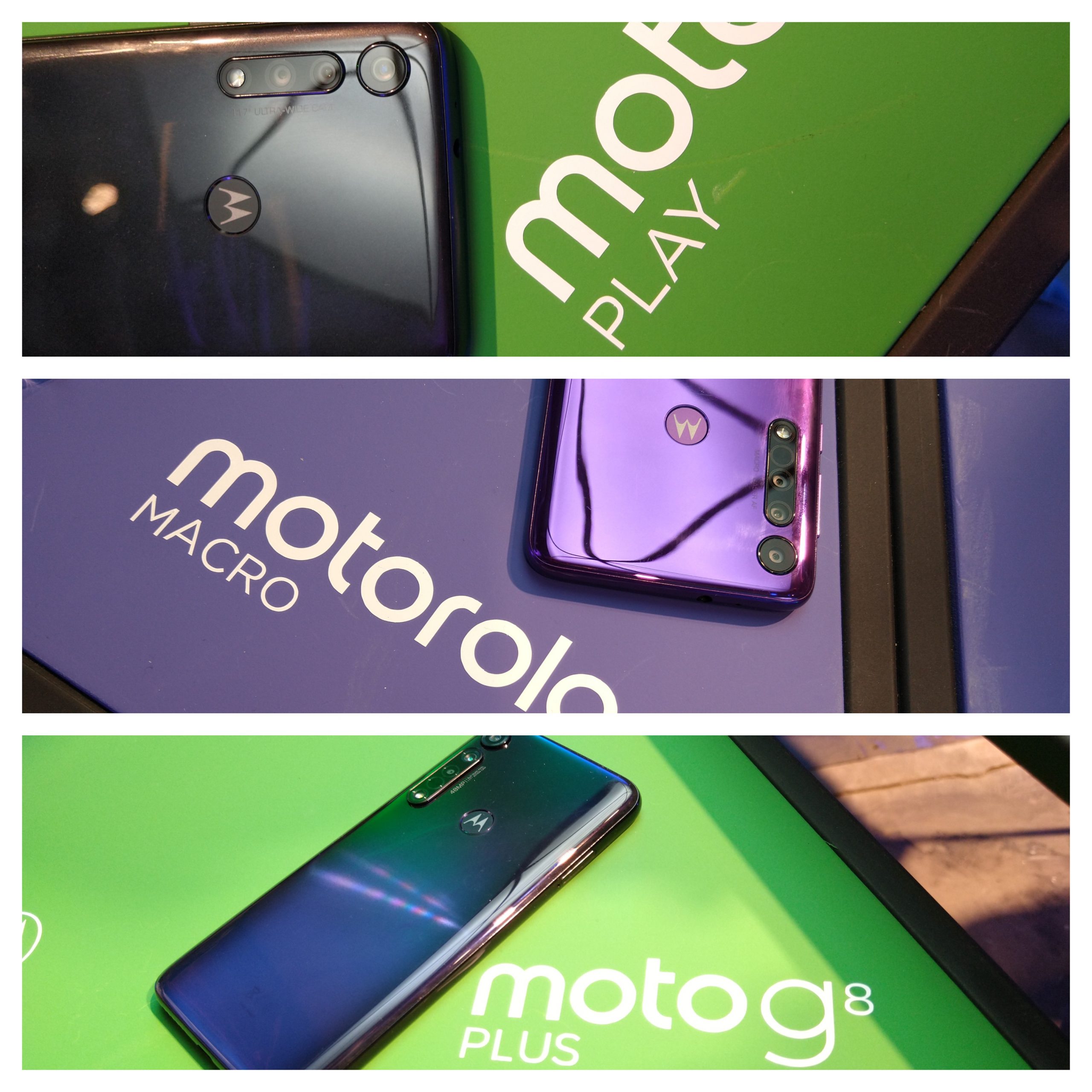 Motorola presento la nueva familia g8, el moto e6 play y el motorola one macro