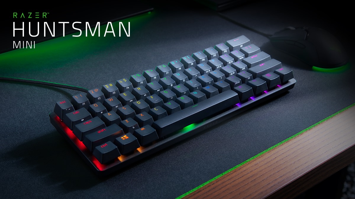 Conoce el nuevo teclado de Razer, el Huntsman Mini
