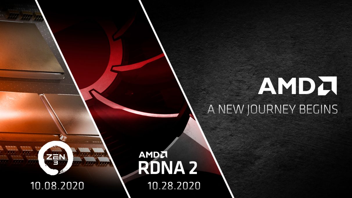 AMD anunciará CPU Zen 3 el 8 de octubre y Radeon RX 6000 el 28 de octubre