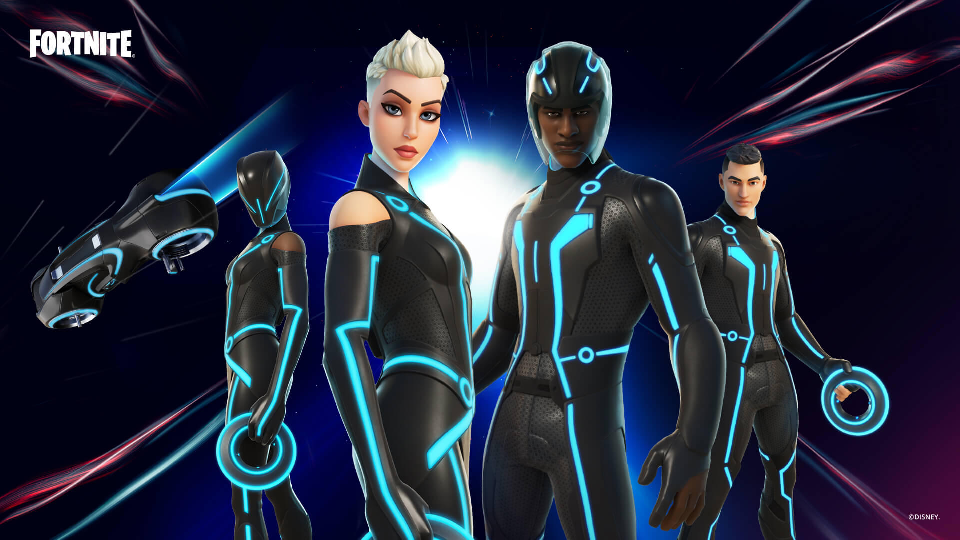 Las skins de Tron llegaron a Fortnite