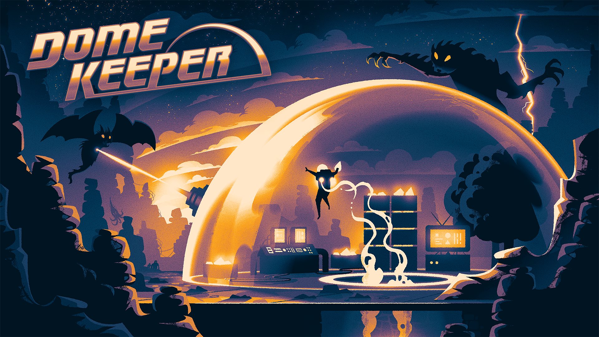 Bippinbits lanzó una nueva demo de Dome Keeper